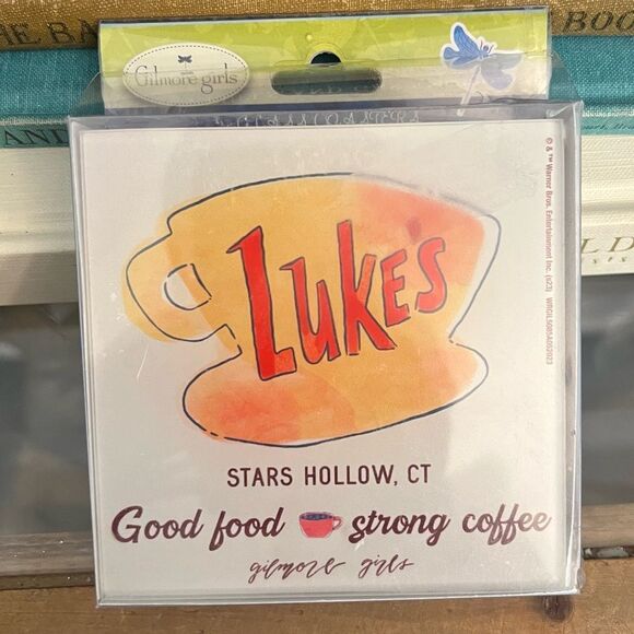 Gilmore Girls Luke's Diner Stars Hollow, CT set of Coasters. New. - Picture 1 of 3